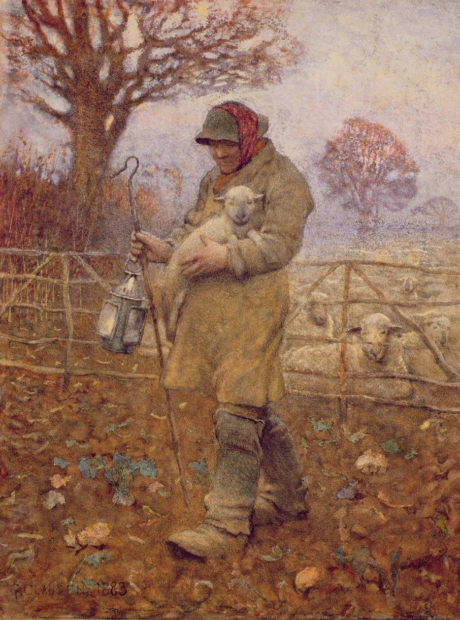 Pasterz z Barankiem, 1883 autorstwa George Clausen