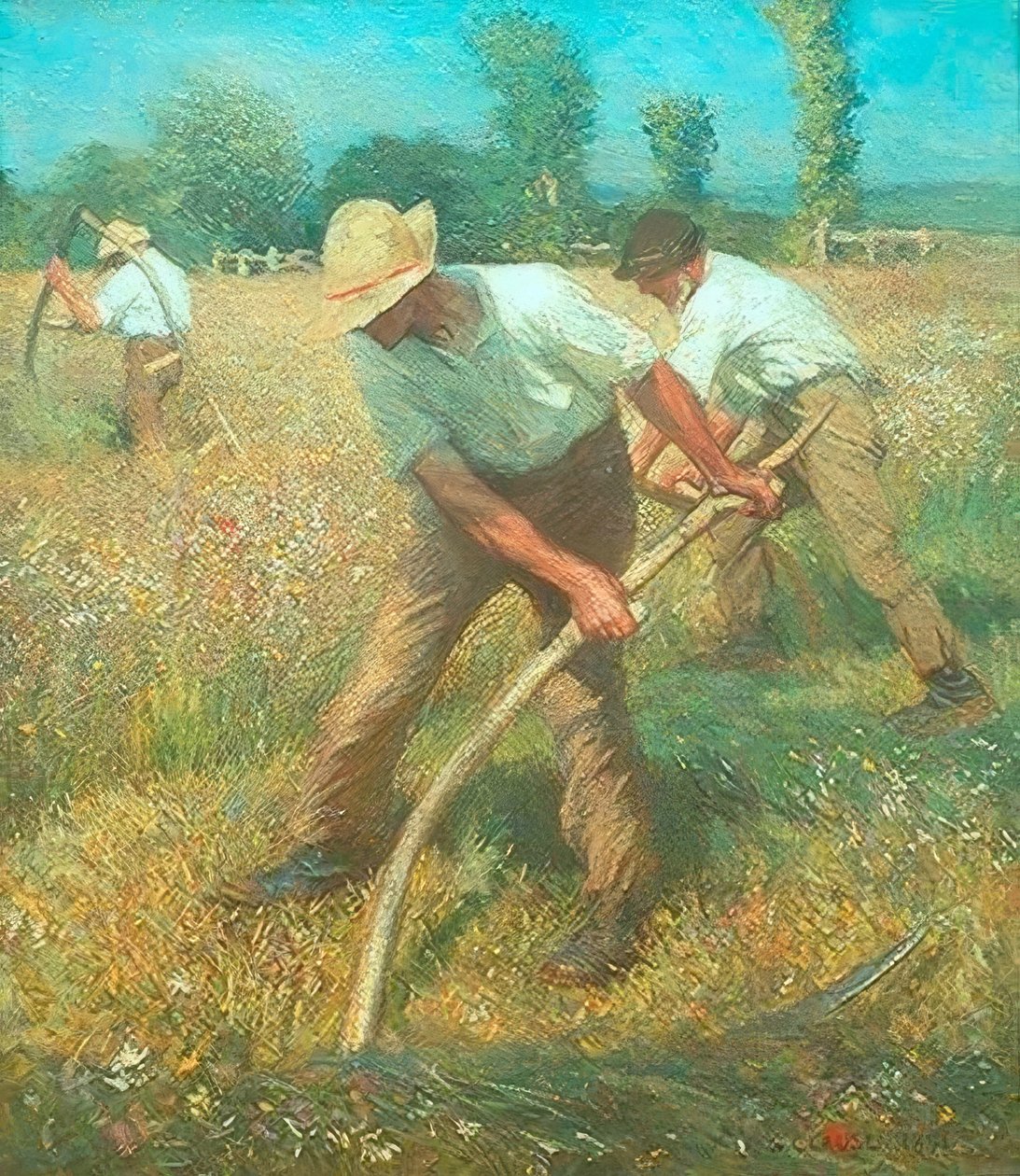 Kosiarki autorstwa George Clausen