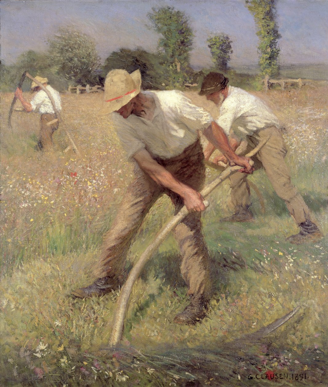 Kosiarki, 1891 autorstwa George Clausen