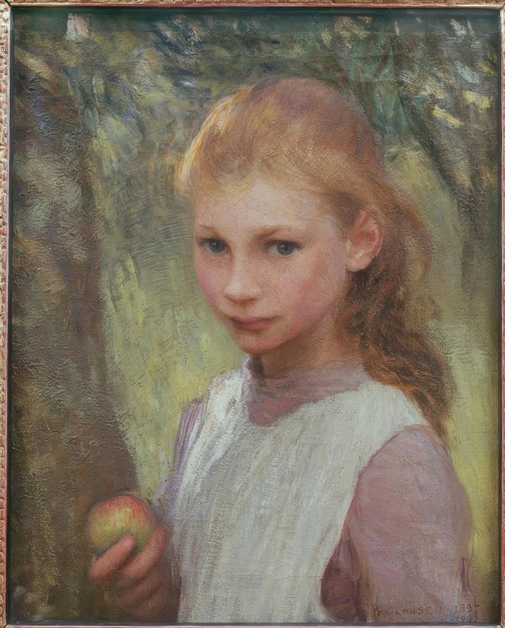 Nieśmiałe dziecko autorstwa George Clausen