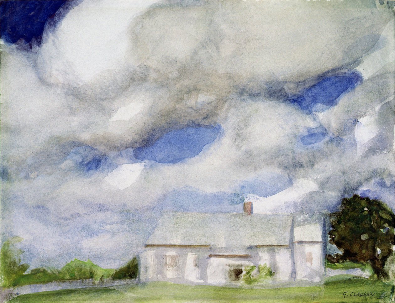 Dwa drzewa, ok. 1875-1935 autorstwa George Clausen
