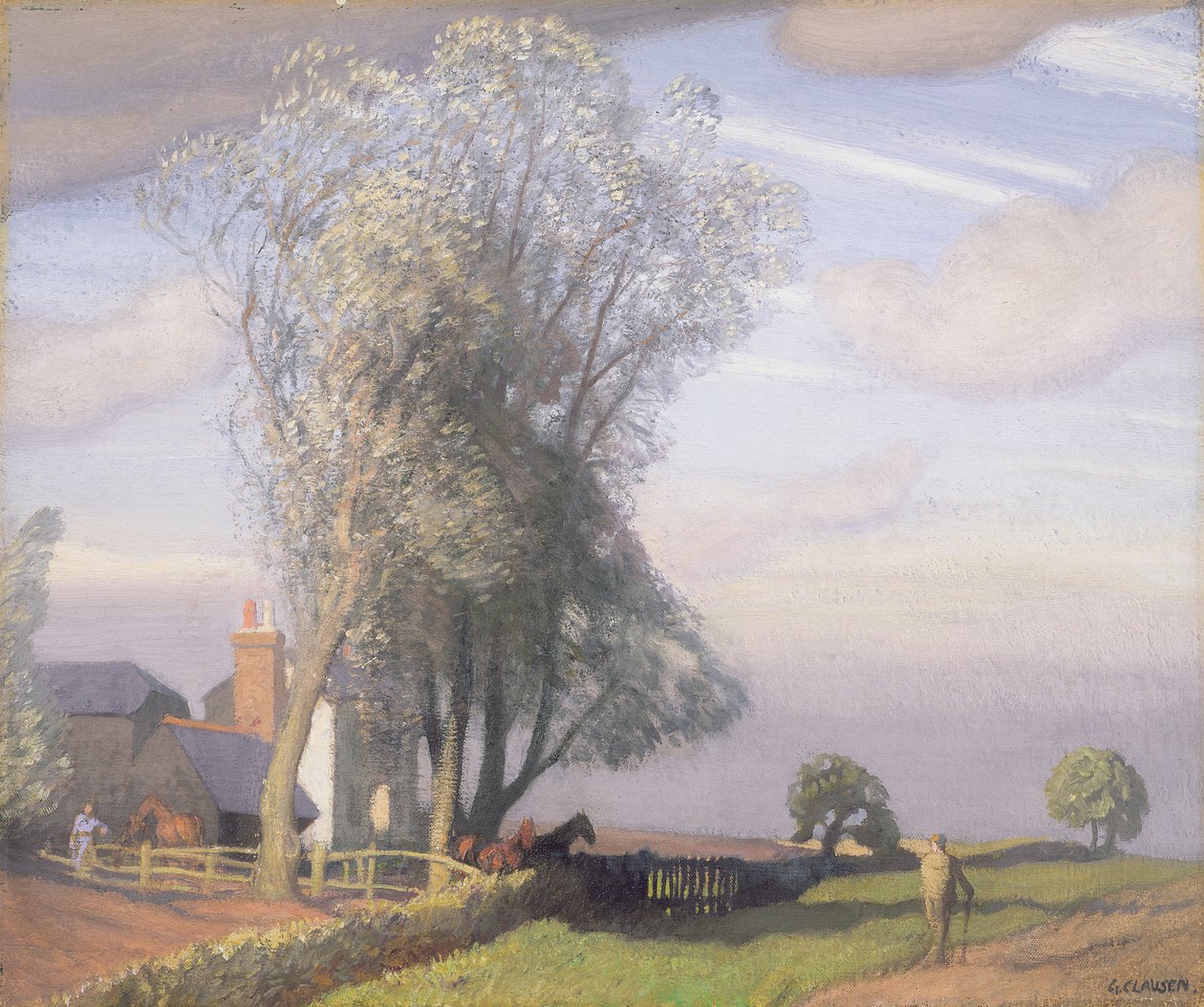 Willow Tree Farm, ok. 1928 r. autorstwa George Clausen