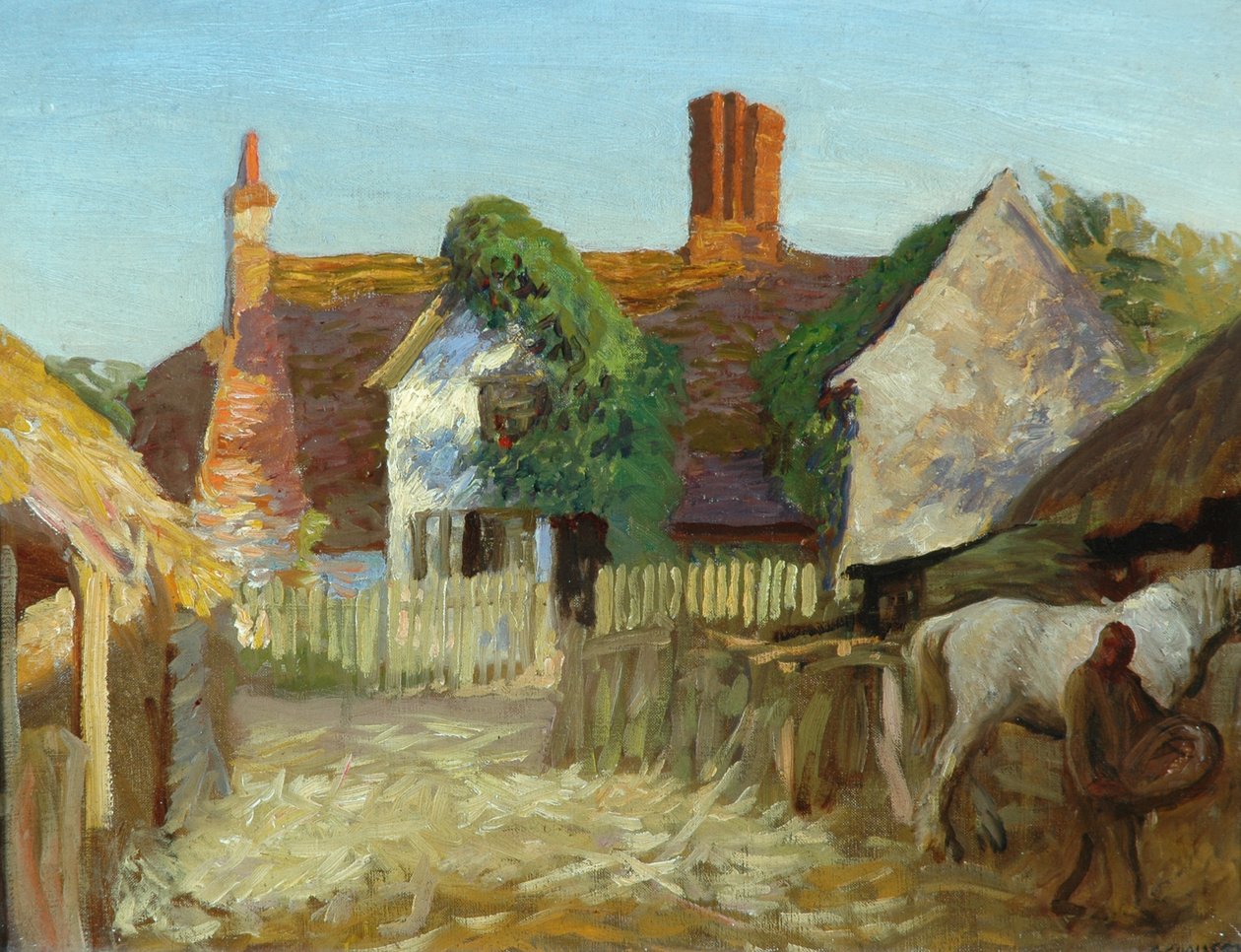 Farma Winzesów, 1905-10 autorstwa George Clausen