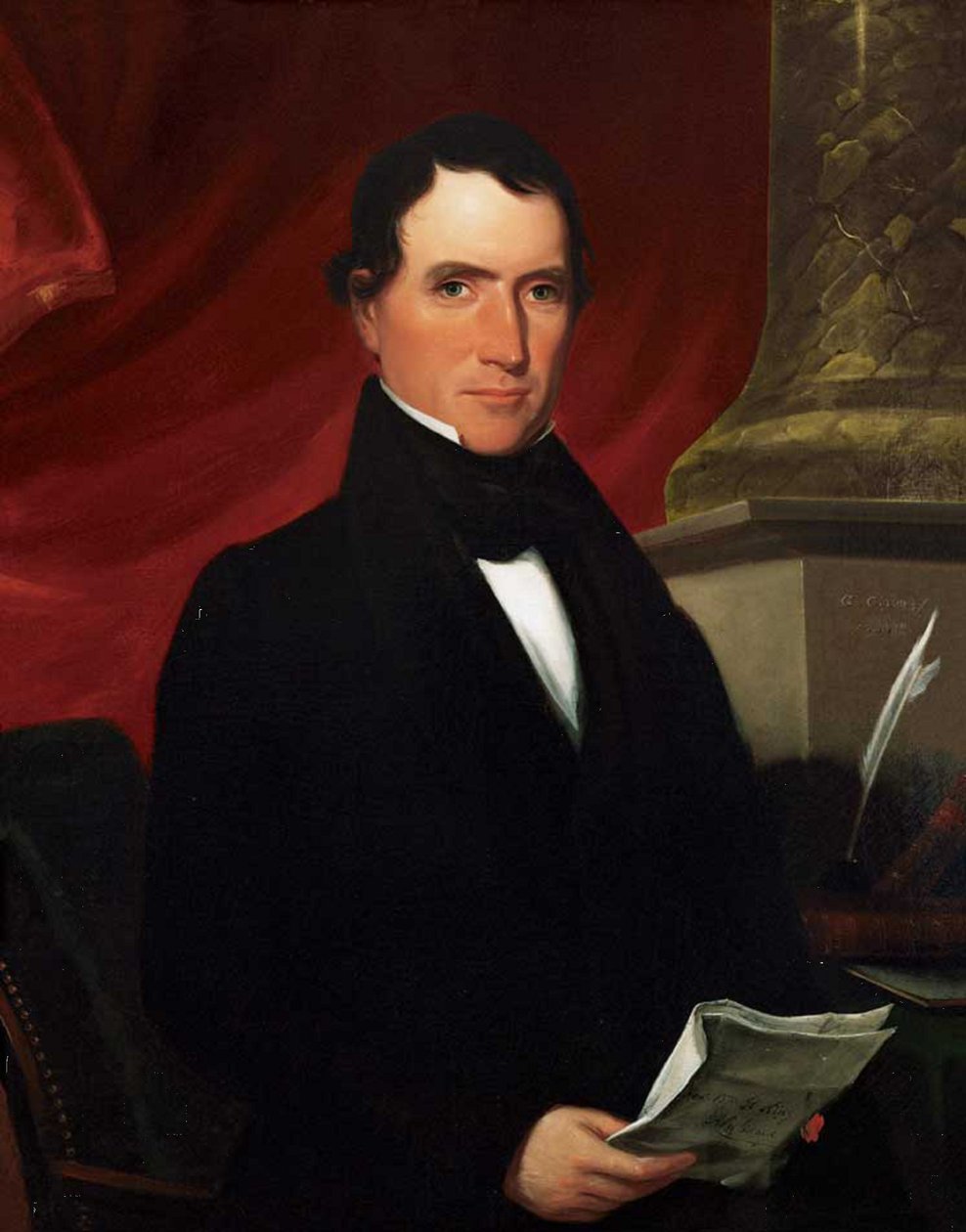 Olej na płótnie portret Williama R. Kinga autorstwa George Cooke