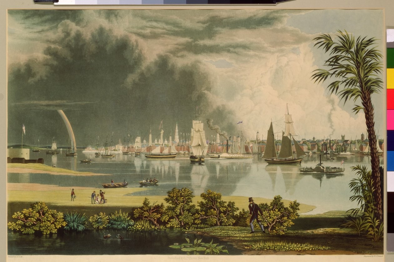 Miasto Charleston, grawerowane przez WJ Bennetta, 1838 autorstwa George Cooke