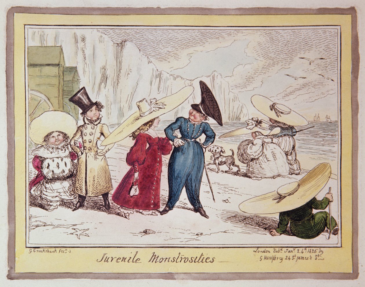 Potworności młodzieńcze, 1825 autorstwa George Cruikshank