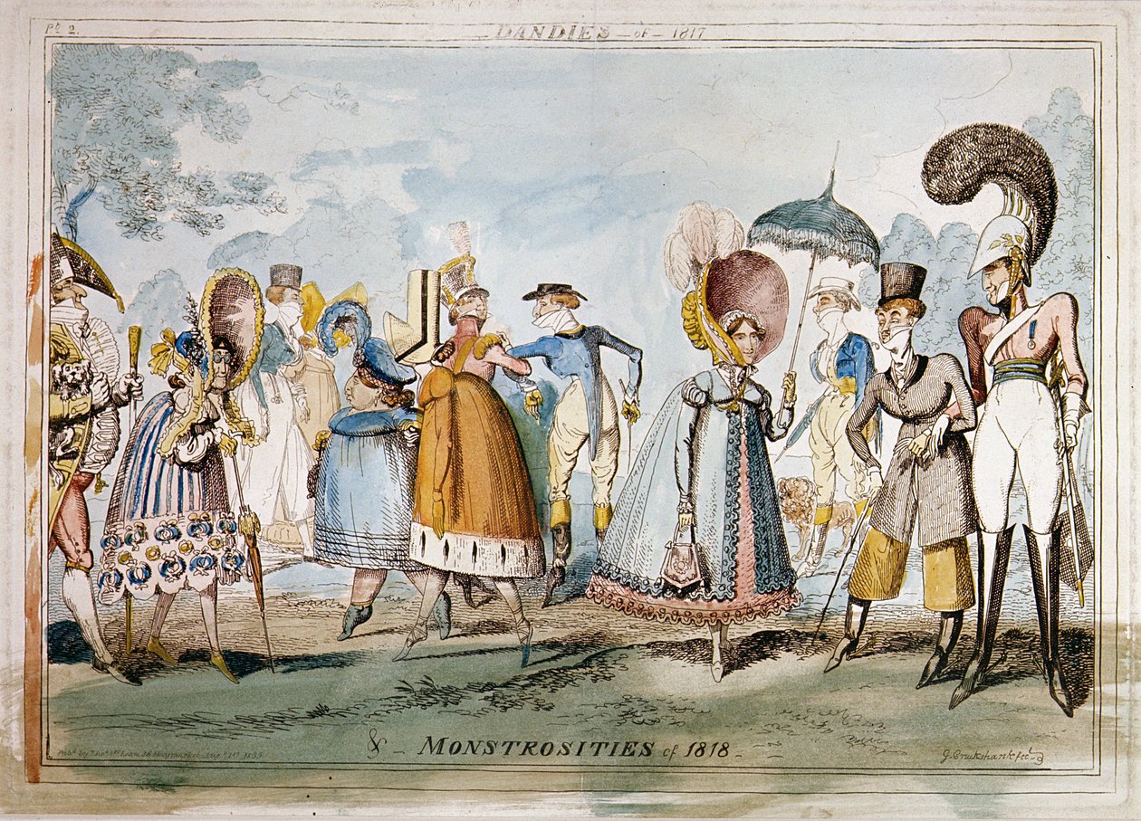 Pabaisos 1818 m., poli autorstwa George Cruikshank