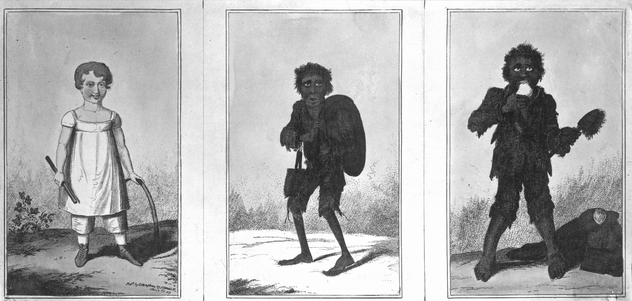 Ładny Bob, Biedny Bob, Bandy Bob, 1819 autorstwa George Cruikshank