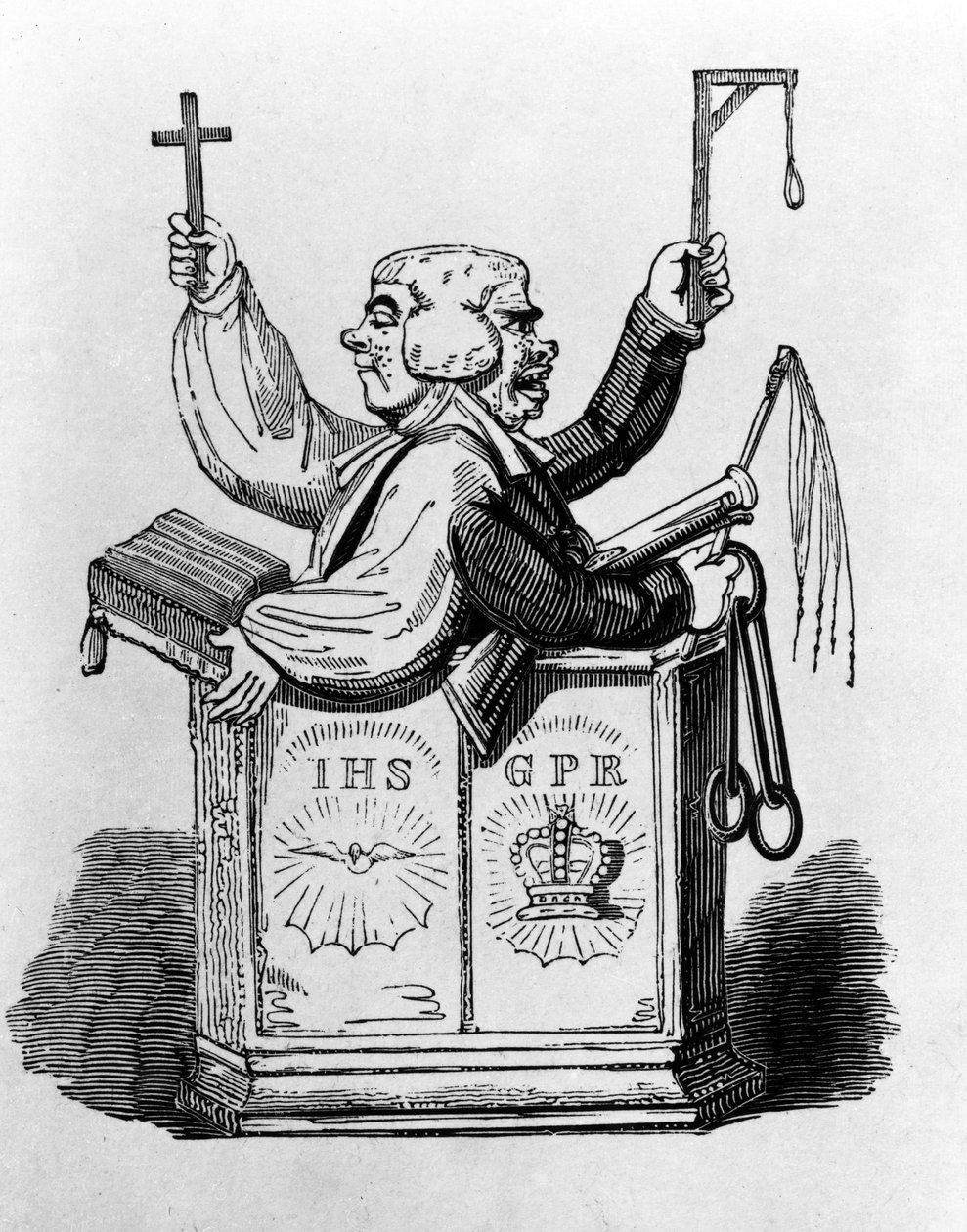 Magistrat duchowny, 1819 autorstwa George Cruikshank