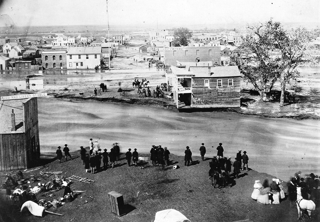 Wielka powódź, Denver, Kolorado, 19 maja 1864 r. autorstwa George D. Wakely