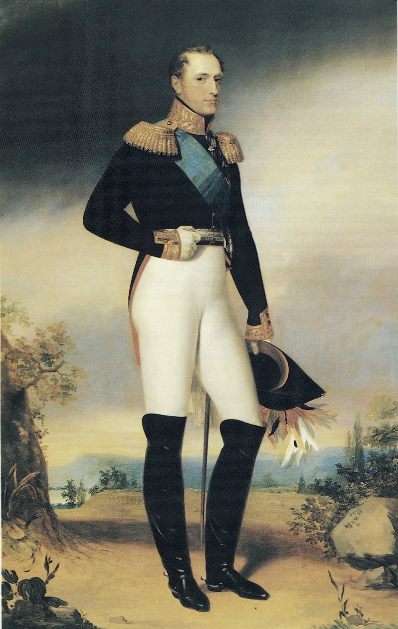 Portret cesarza rosyjskiego Mikołaja I autorstwa George Dawe