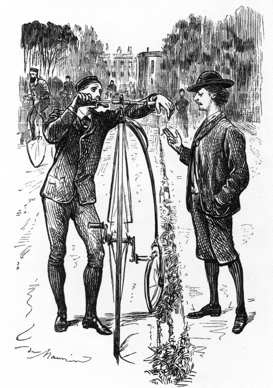 Linia piękna, rysunek w „Punch”, opublikowany 9 grudnia 1879 r. autorstwa George du Maurier