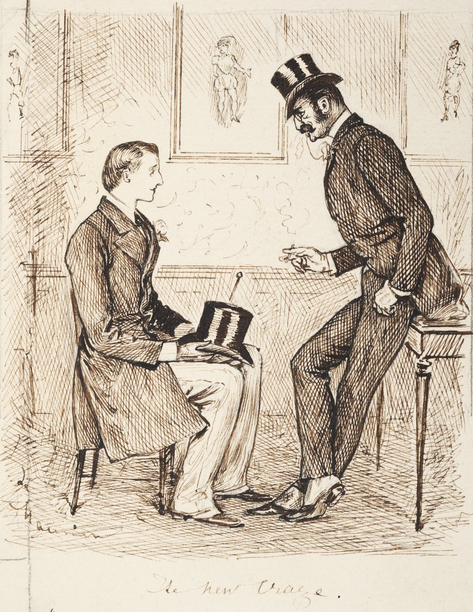 Nowe szaleństwo autorstwa George du Maurier