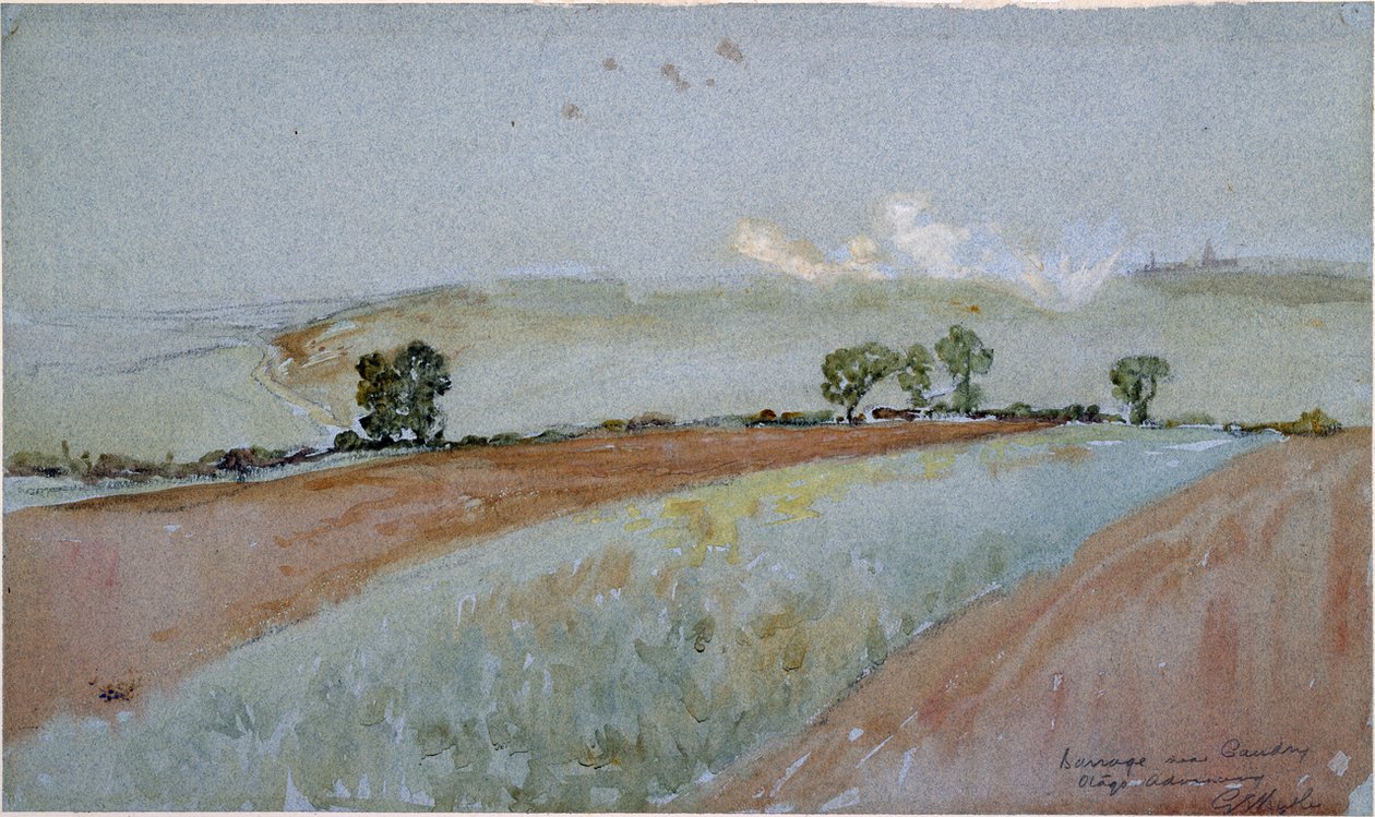 Ostrzał, Caudry, 2. atak Otago autorstwa George Edmund Butler