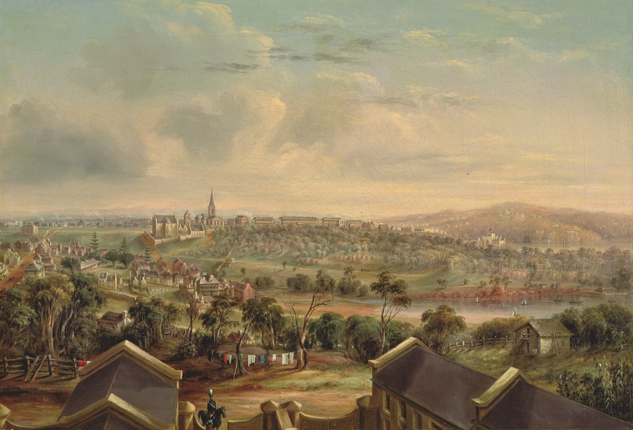 Sydney z Woolloomooloo, 1849 (tablica) autorstwa George Edward Peacock