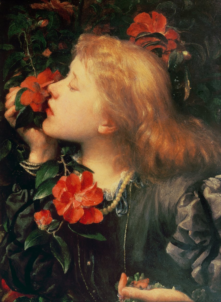 Portret Dame Ellen Terry (1847-1928) c.1864 (olej na słomie) autorstwa George Frederick Watts