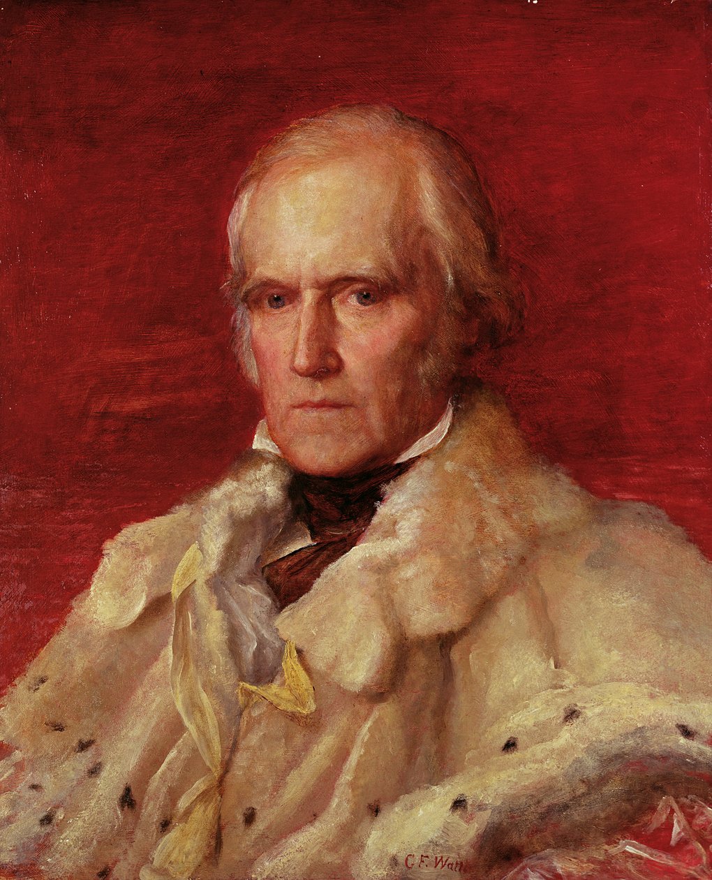 Portret Stratford Canning (1786-1880), wicehrabia Stratford de Redcliffe (1856-7) autorstwa George Frederick Watts