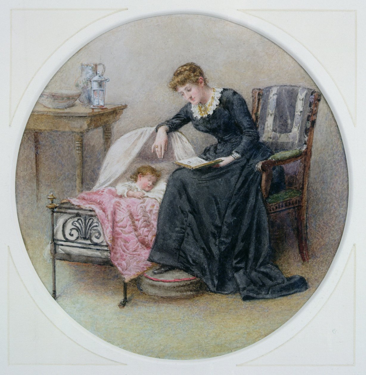 Opowieść na dobranoc autorstwa George Goodwin Kilburne