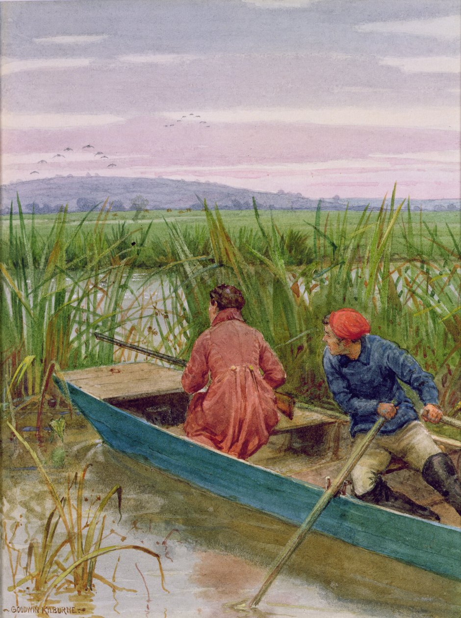 Strzelanie do kaczek autorstwa George Goodwin Kilburne