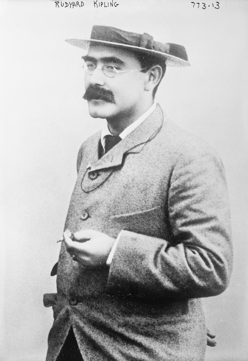 Rudyard Kipling, 1908 autorstwa George Grantham Bain