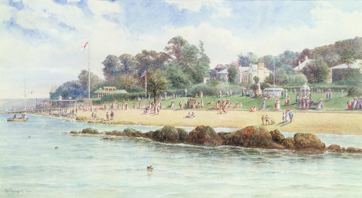 Cowes, Isle of Wight, 1903 r. autorstwa George Gregory