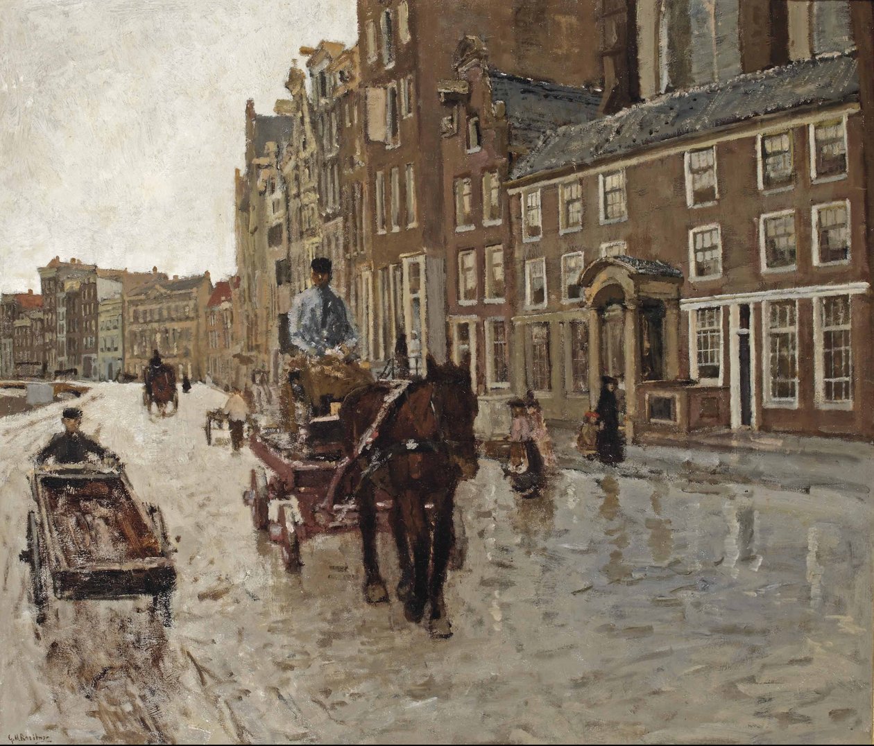 Rockin z Nieuwezijds Kapel, Amsterdam autorstwa George Hendrik Breitner