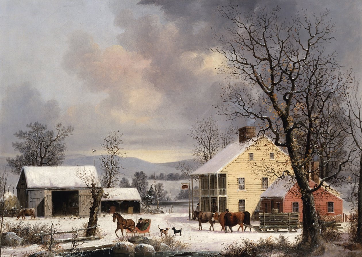 Zima na wsi autorstwa George Henry Durrie