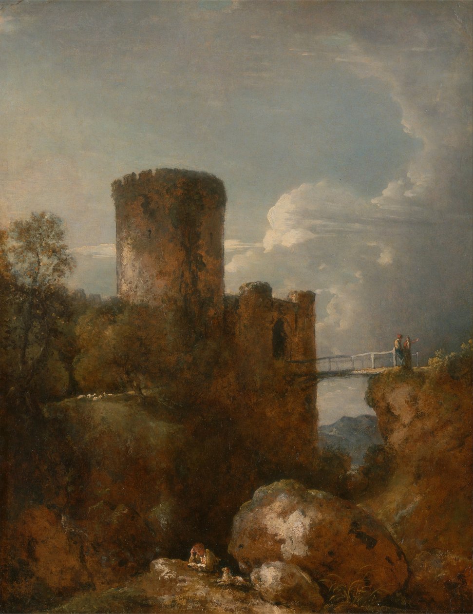 Zamek Conwy autorstwa George Howland Beaumont