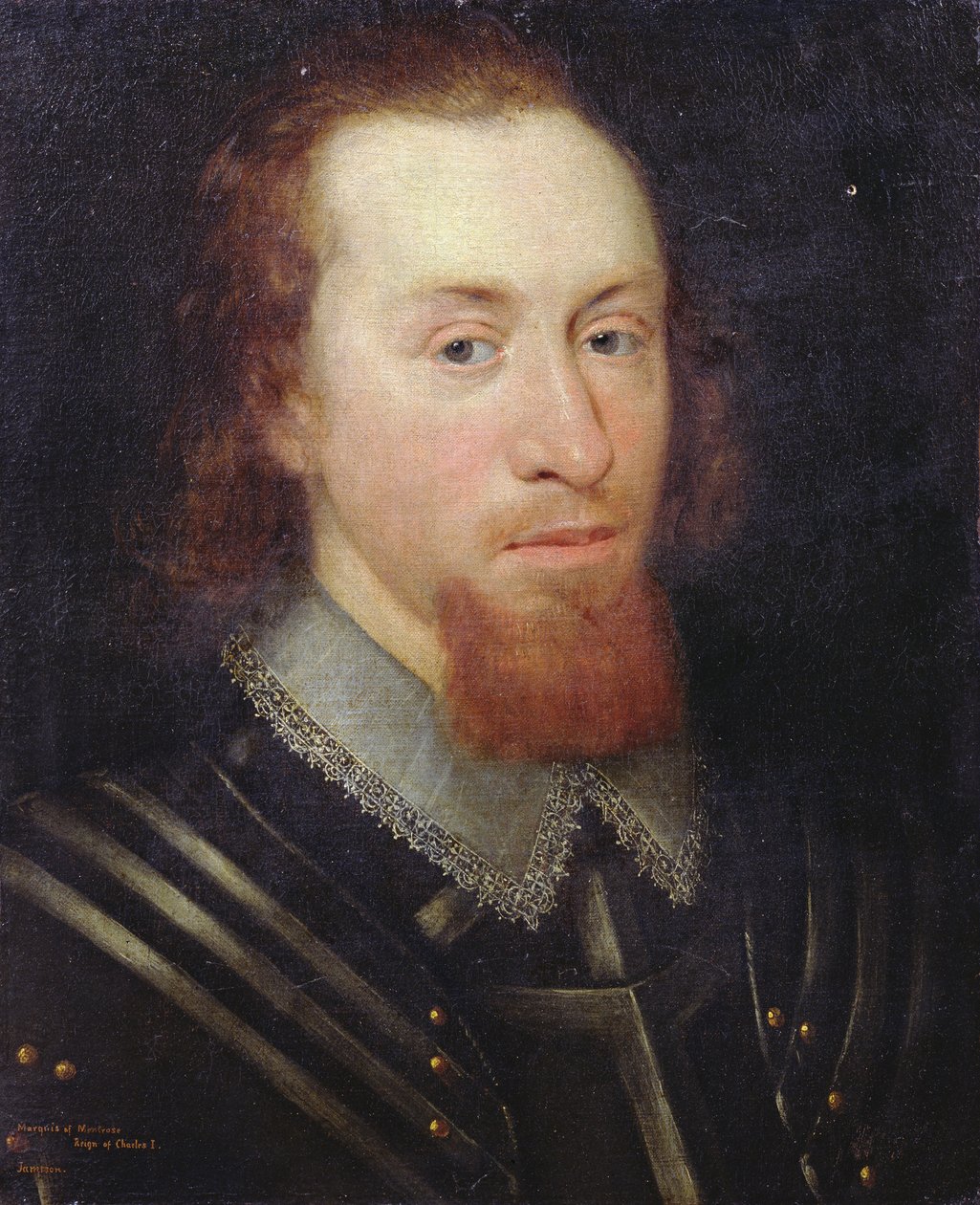 Portret Jamesa Grahama, markiza Montrose, ok. 1640 autorstwa George Jamesone