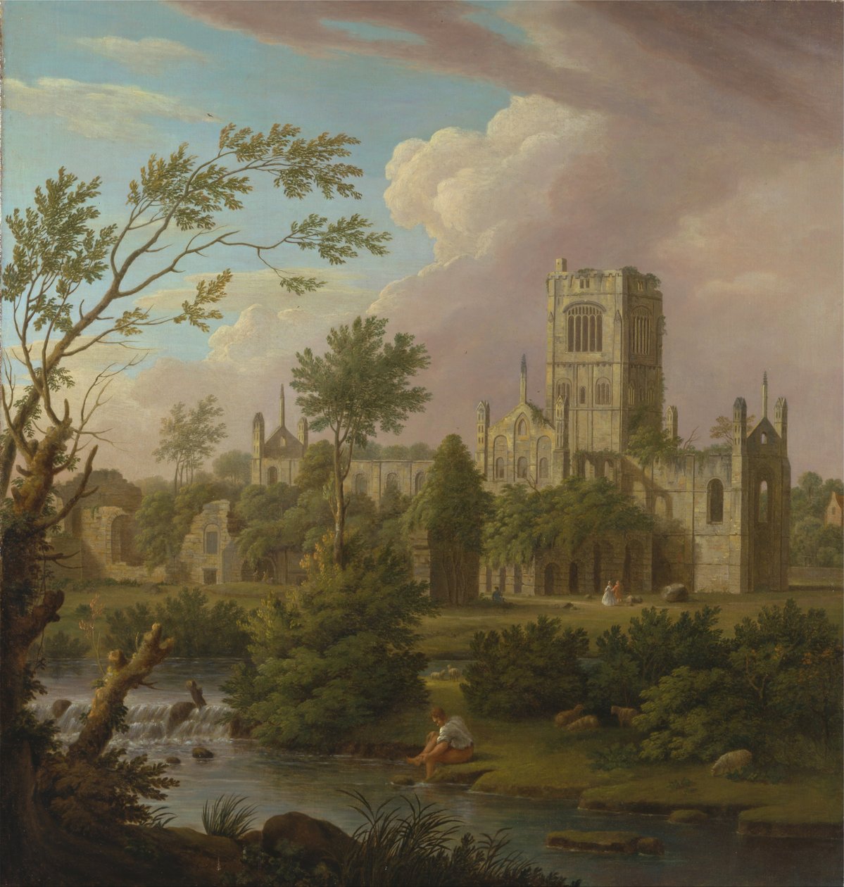 Opactwo Kirkstall, Yorkshire autorstwa George Lambert