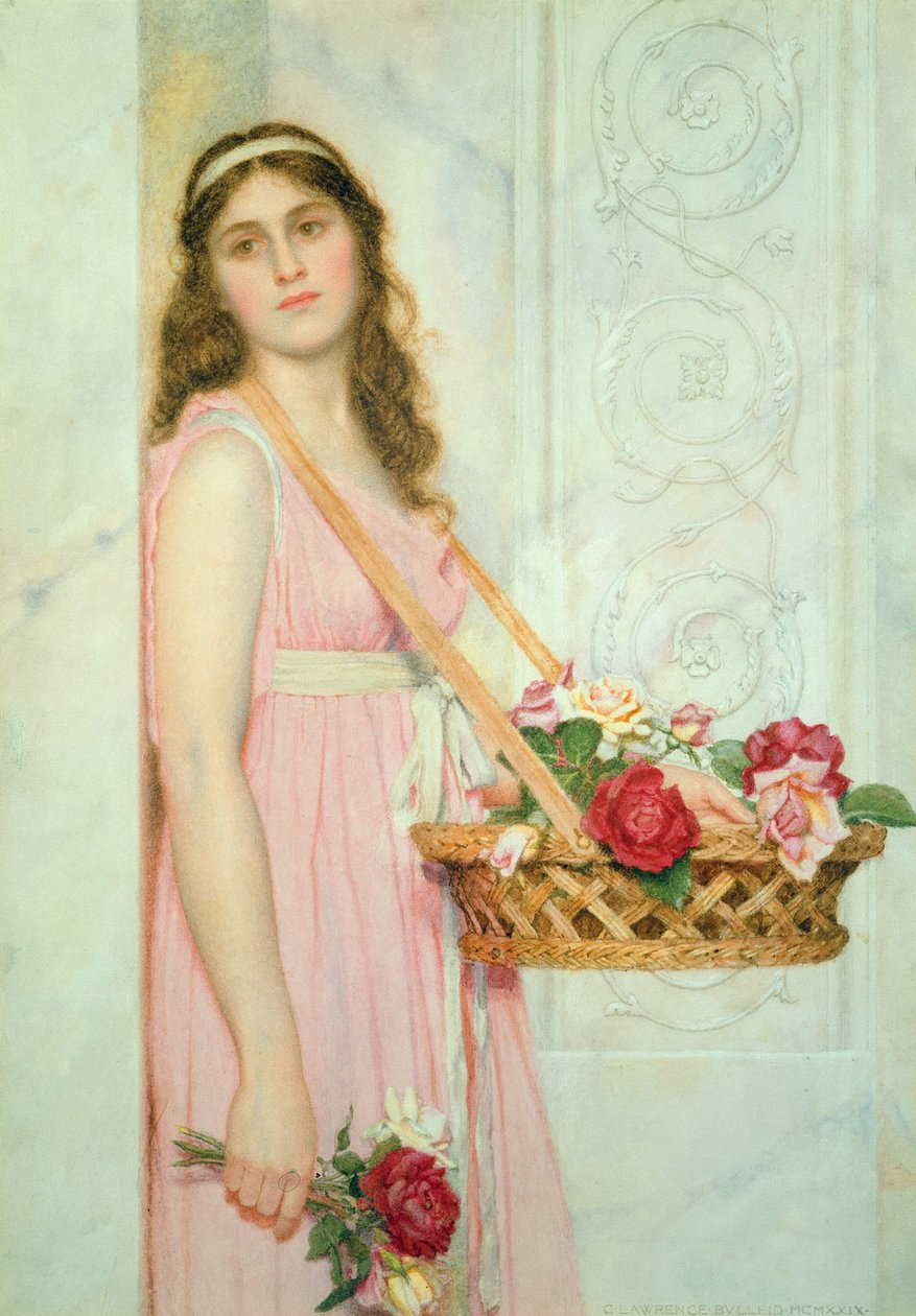 Sprzedawca kwiatów, 1929 autorstwa George Lawrence Bulleid