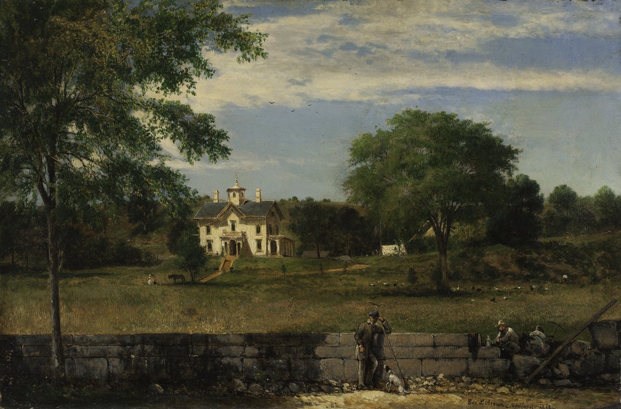 Morning Effect, Medford, Massachusetts, 1861 r. autorstwa George Loring Brown