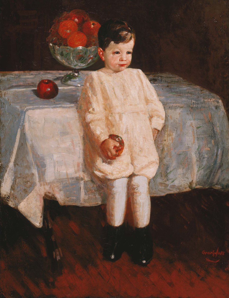Nadąsany chłopiec autorstwa George Luks