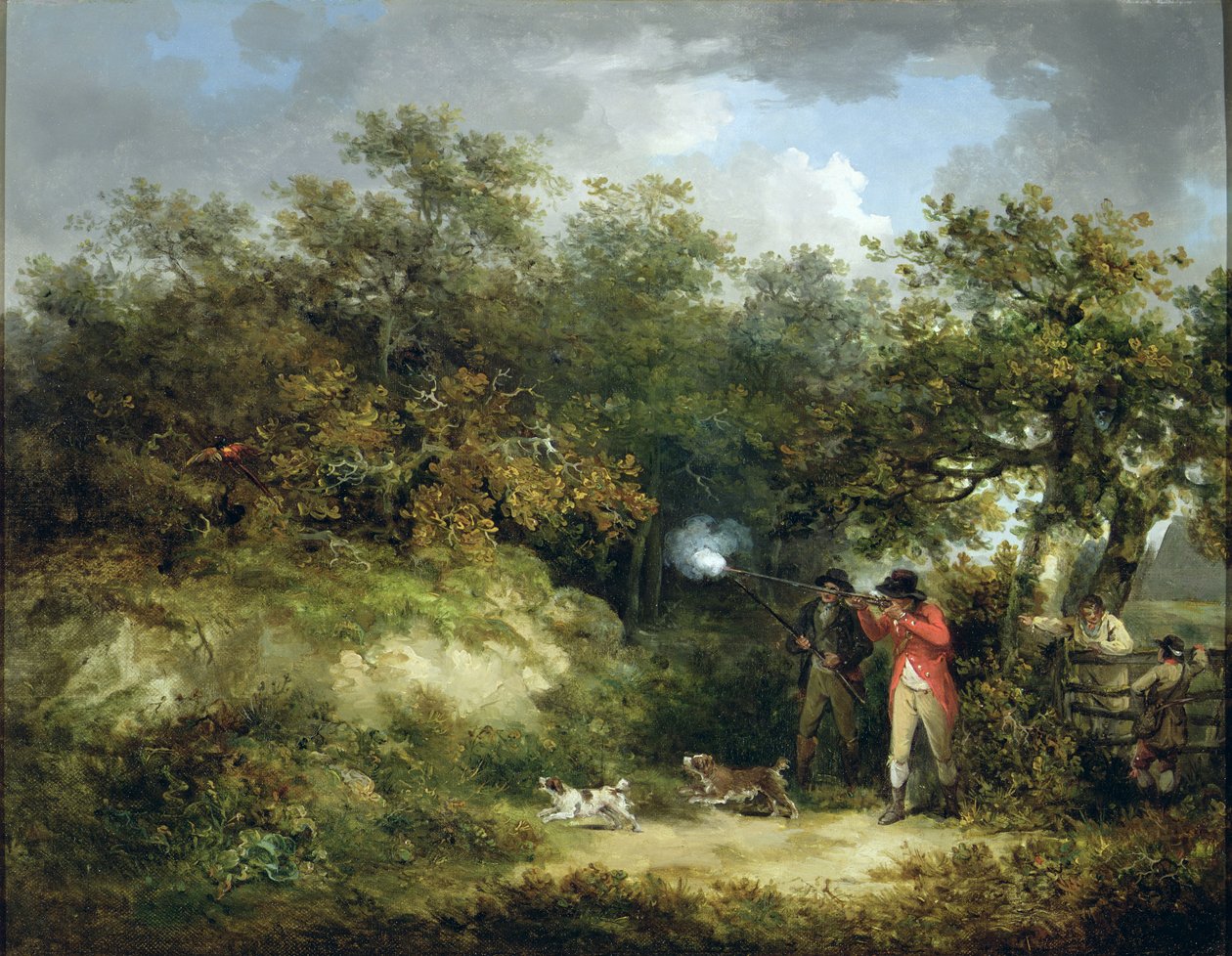 Strzelanie do bażantów autorstwa George Morland
