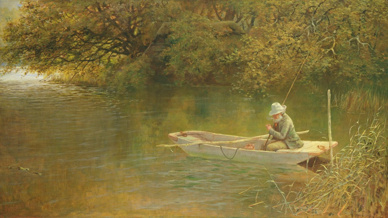 Zadowolenie, róg Norfolk Broad autorstwa George Parsons Norman