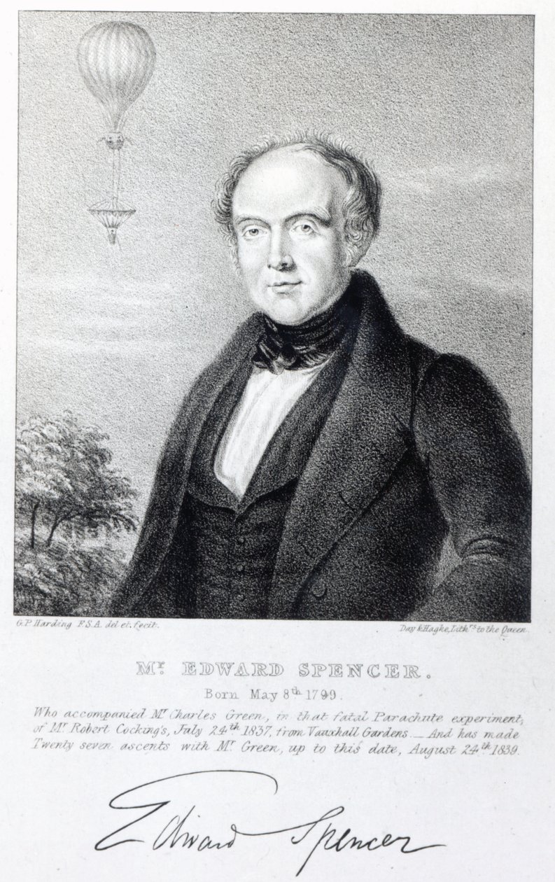 Pan Edward Spencer, litografia Day und Haghe, 1839 autorstwa George Perfect Harding