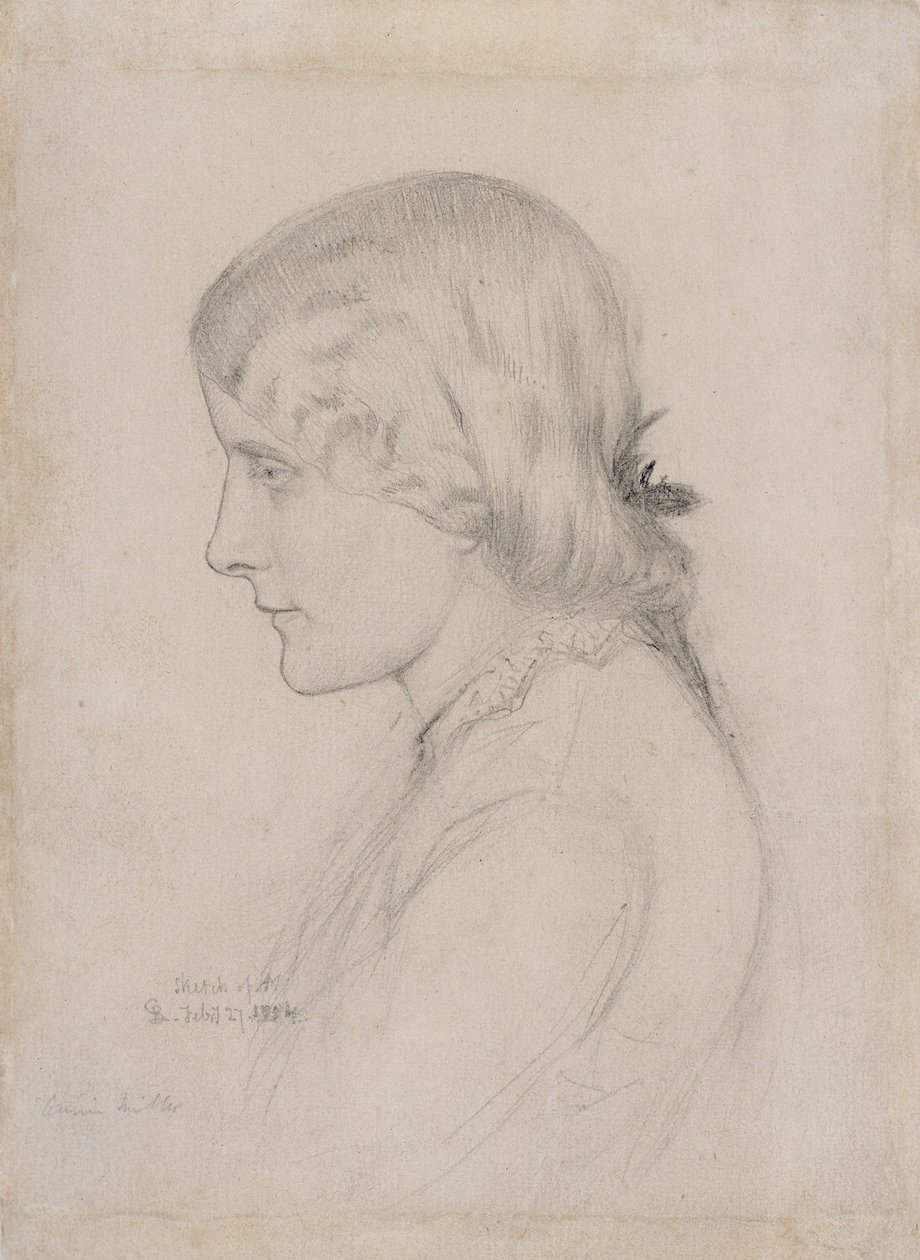 Portret Annie Miller, 1854 autorstwa George Price Boyce