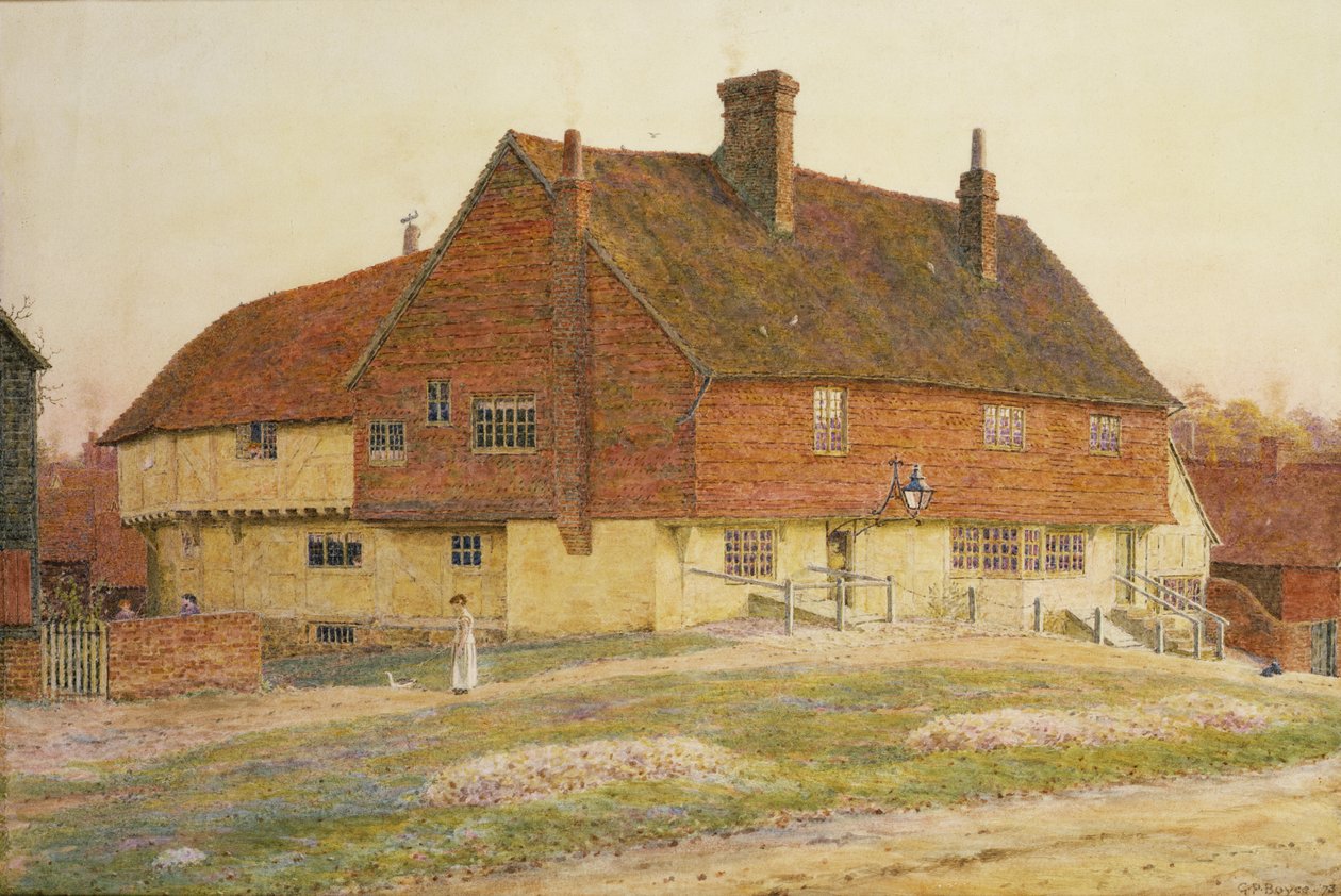 The Crown Inn w Chiddingfold autorstwa George Price Boyce