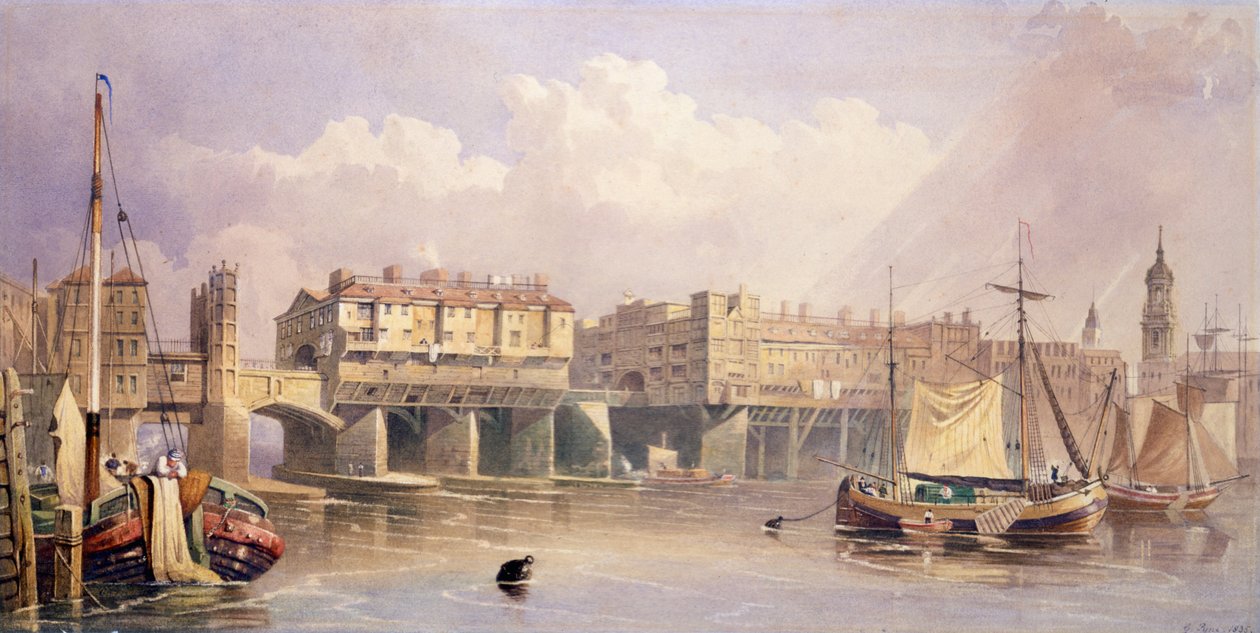 Most Londyński, 1835 autorstwa George Pyne