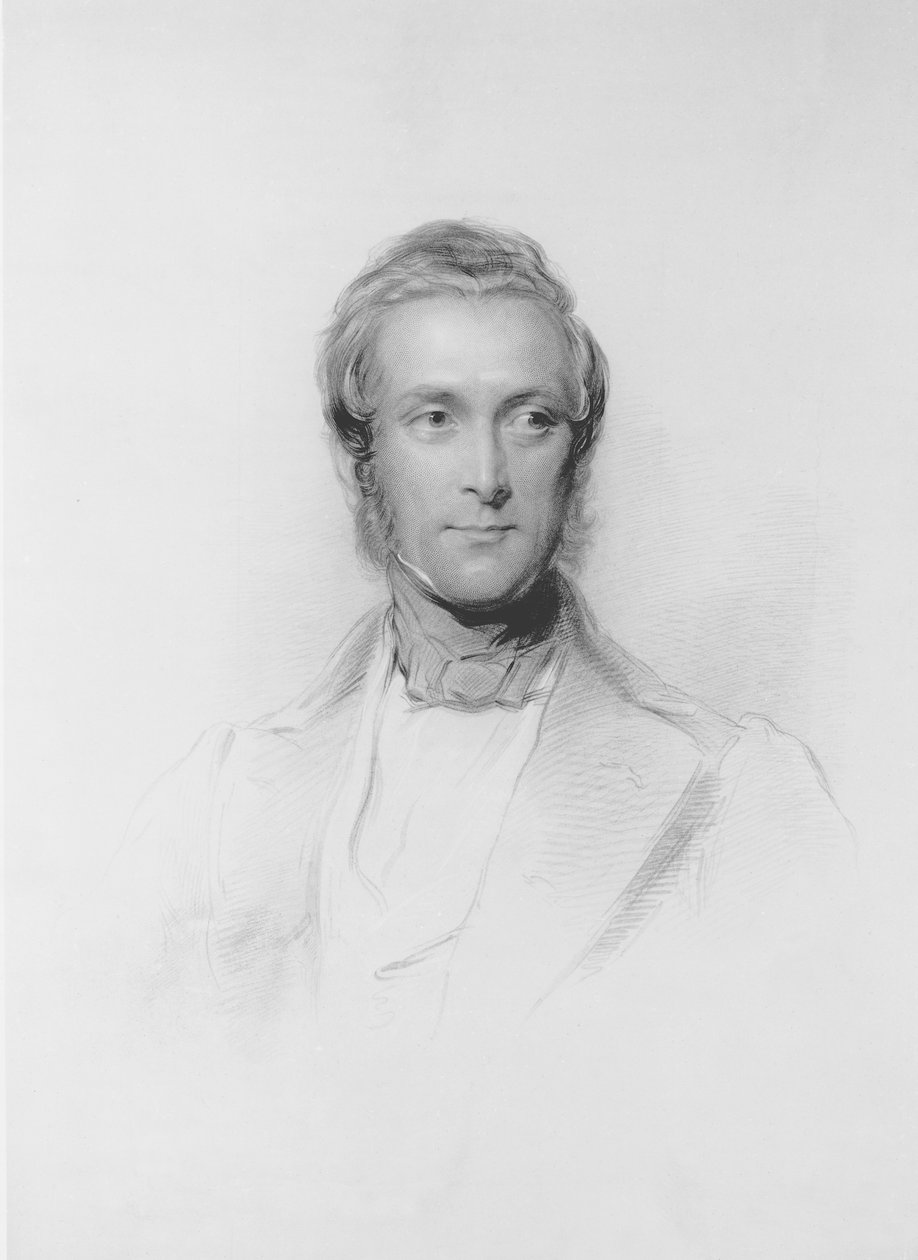 Portret Jamesa Ramsaya, 10. hrabiego i 1. markiza Dalhousie (1812-60) autorstwa George Richmond