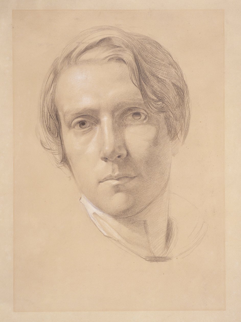 Autoportret, 1830 (grafit wzmocniony bielą na papierze płowożółtym) autorstwa George Richmond
