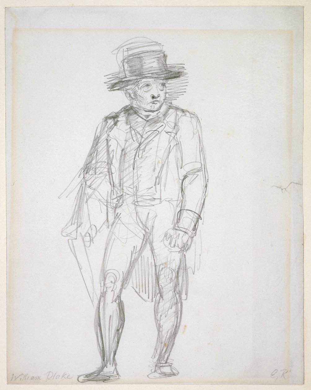 William Blake spacerujący (grafit na papierze) autorstwa George Richmond