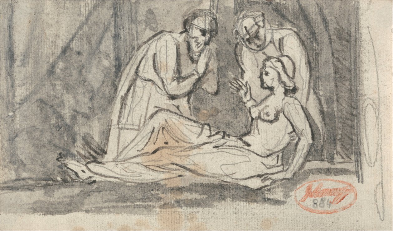 Scena sekcji autorstwa George Romney