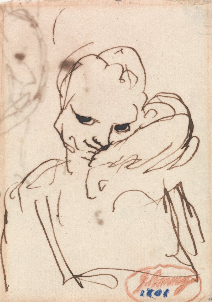 Dziewczyna z królikiem lub psem na ramieniu autorstwa George Romney