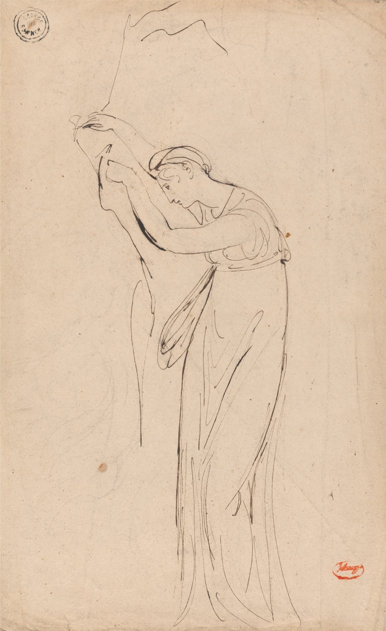 Kobieta w niewoli lub przygnębiona – prawdopodobnie Andromacha autorstwa George Romney