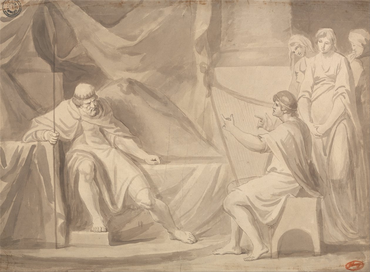 Dawid przed Saulem autorstwa George Romney