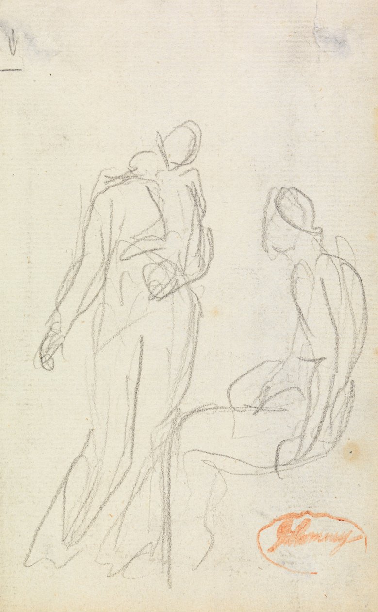 Badanie kompozycji figur 2 autorstwa George Romney