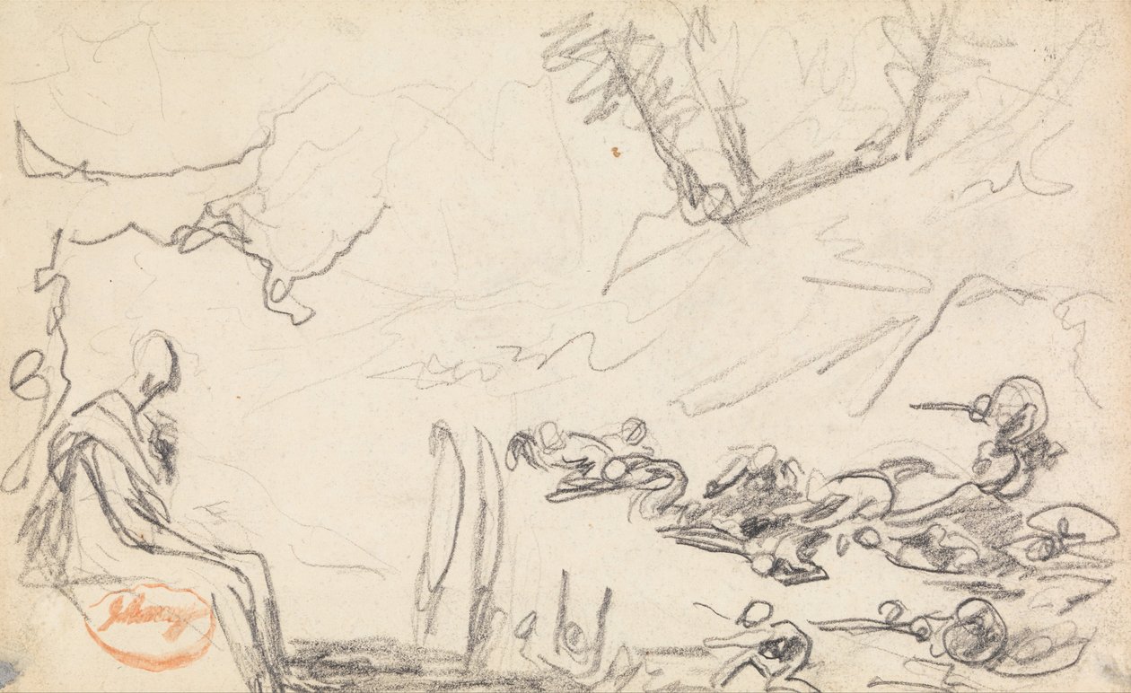 Badanie kompozycji figur 32 autorstwa George Romney