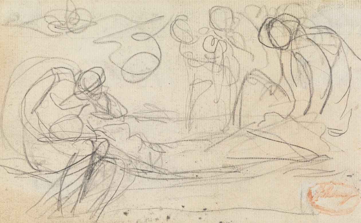 Badanie kompozycji figur 50 autorstwa George Romney