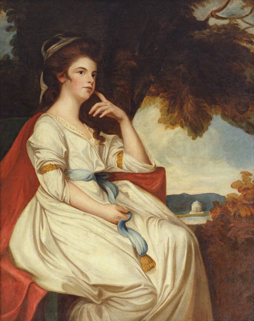 Izabela Curwen, XVIII wiek autorstwa George Romney